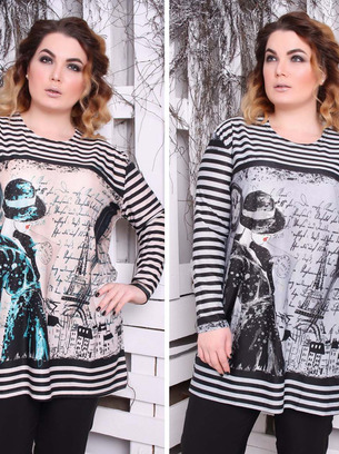 Универсальная туника больших размер ...