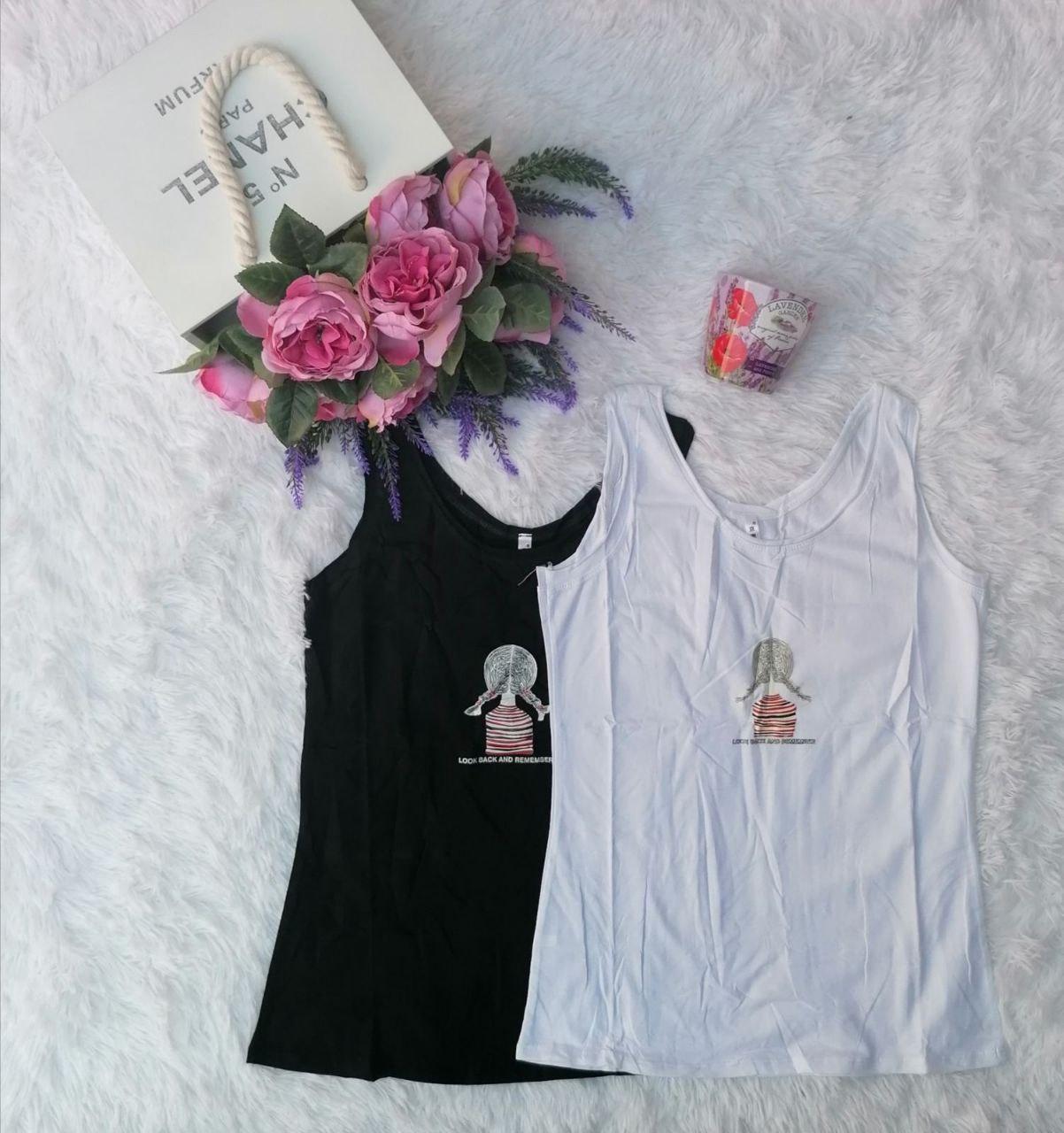 Крутая женская летняя майка с рисун ...