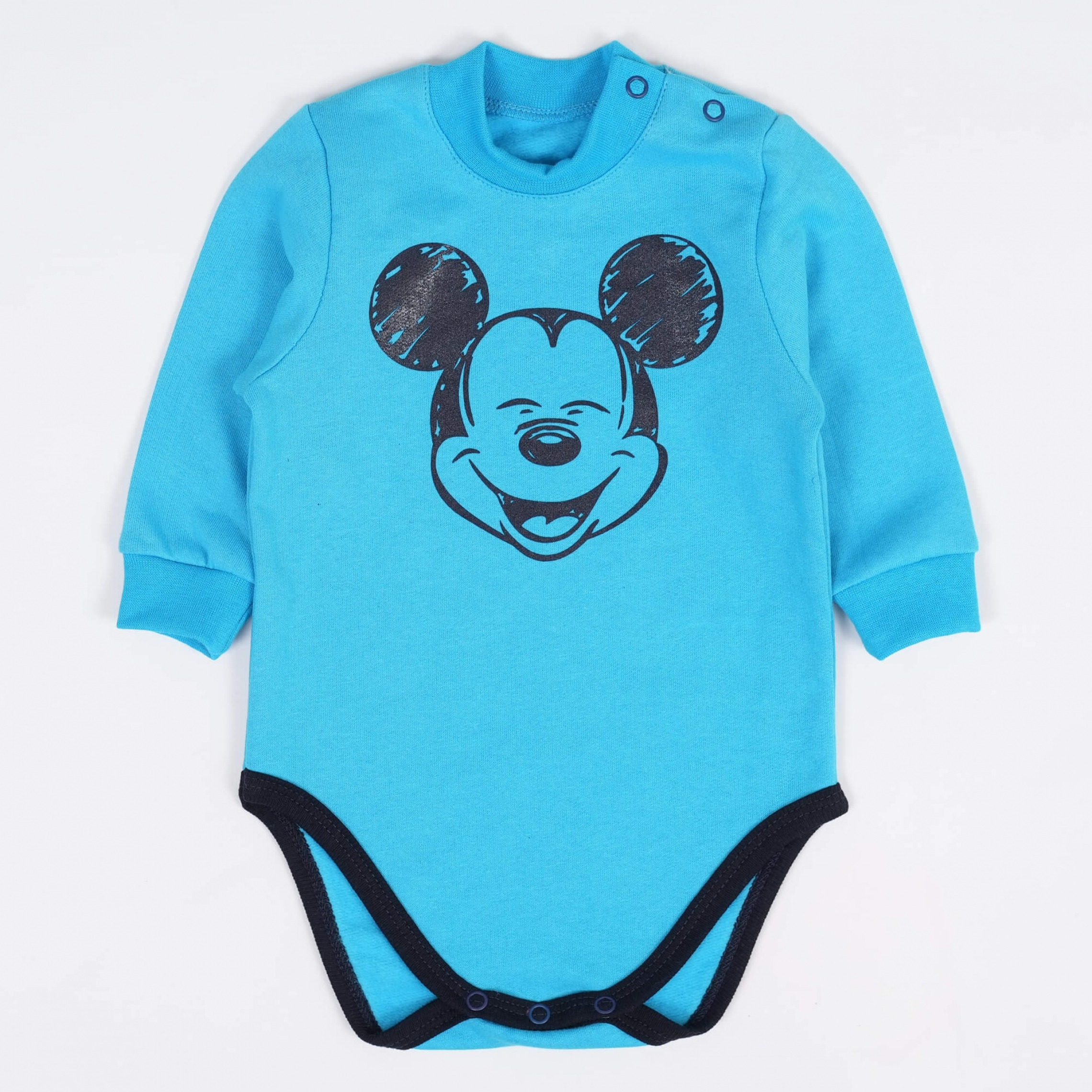 Утепленный детский бодик для мальчиков с длинными рукавами Микки Маус В ...
