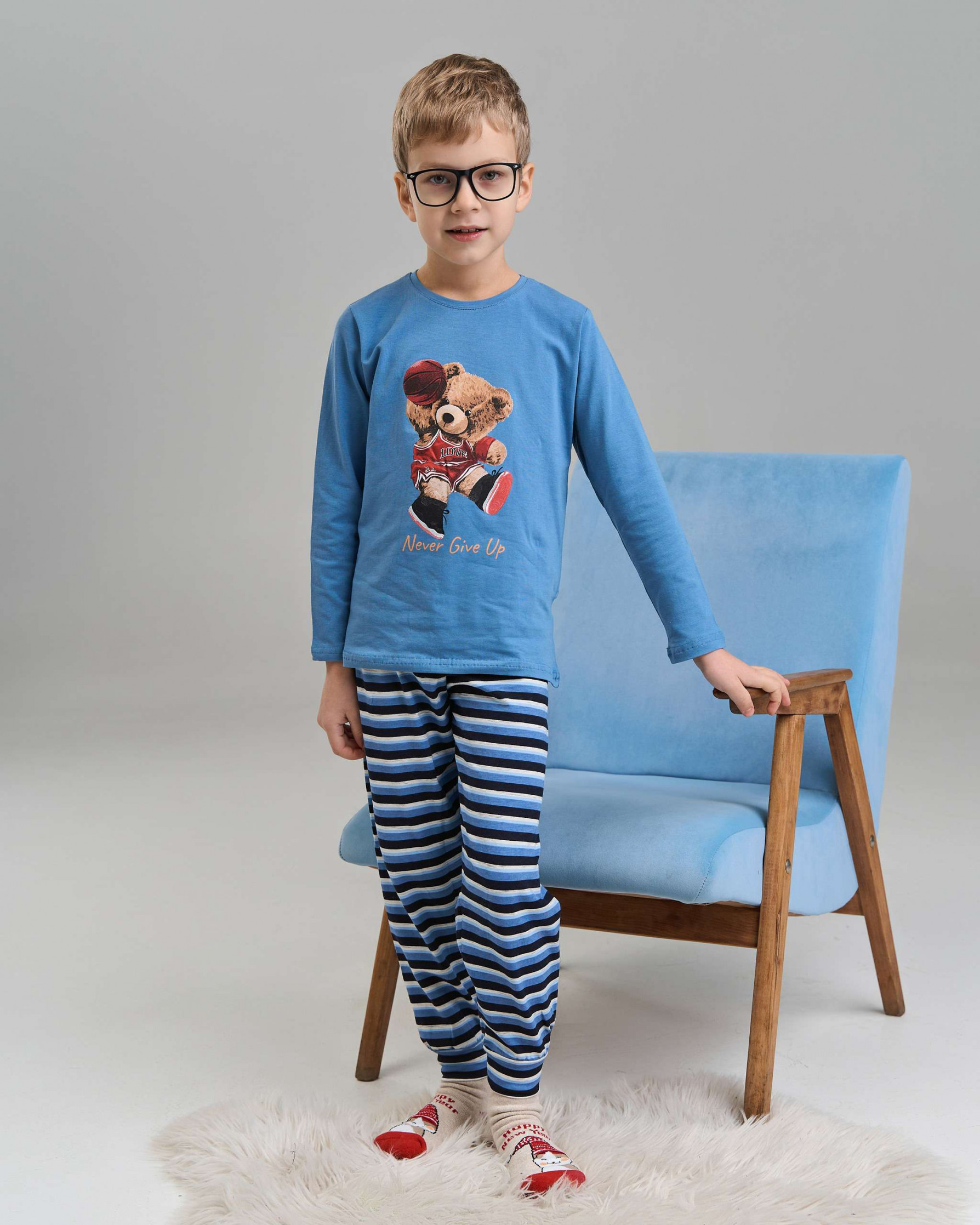 Натуральная пижама для ребенка со ш ...
