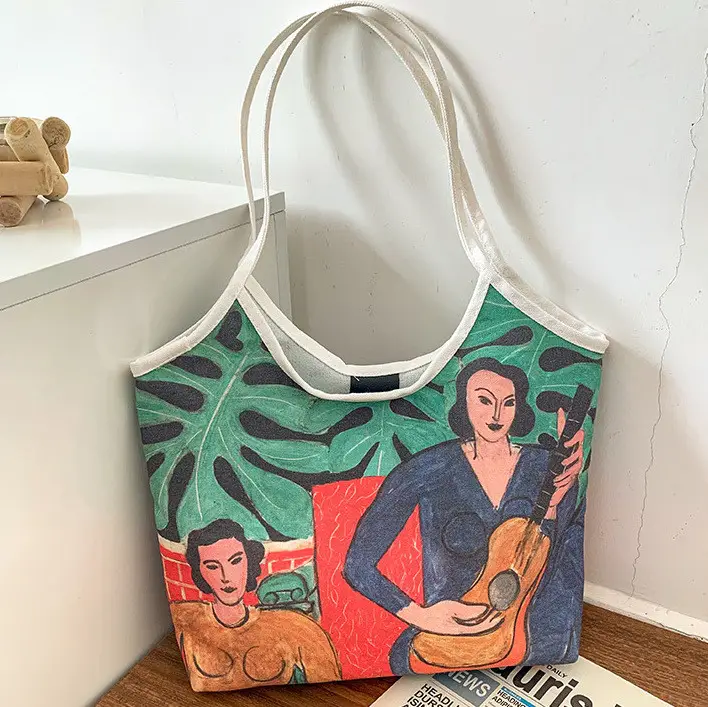 Жіноча тканинна сумка-шопер, еко-сумка 