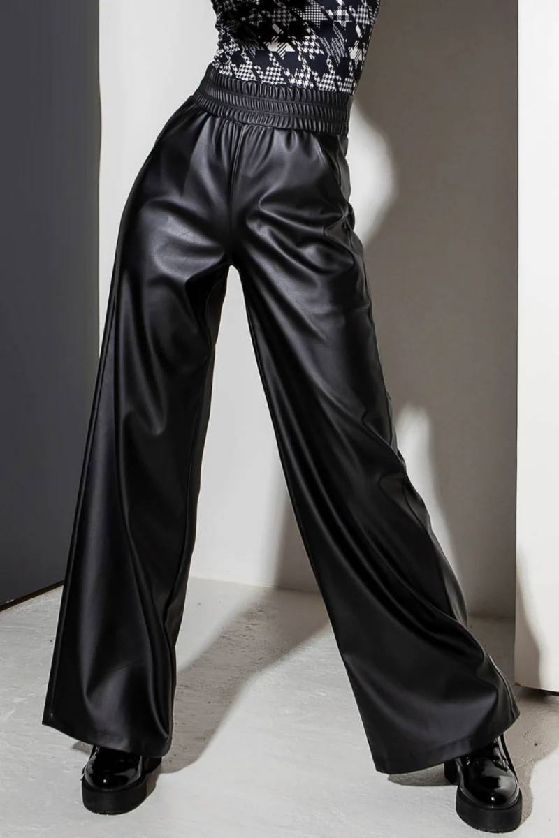 Стильні жіночі брюки-палаццо з високою посадкою з  ...