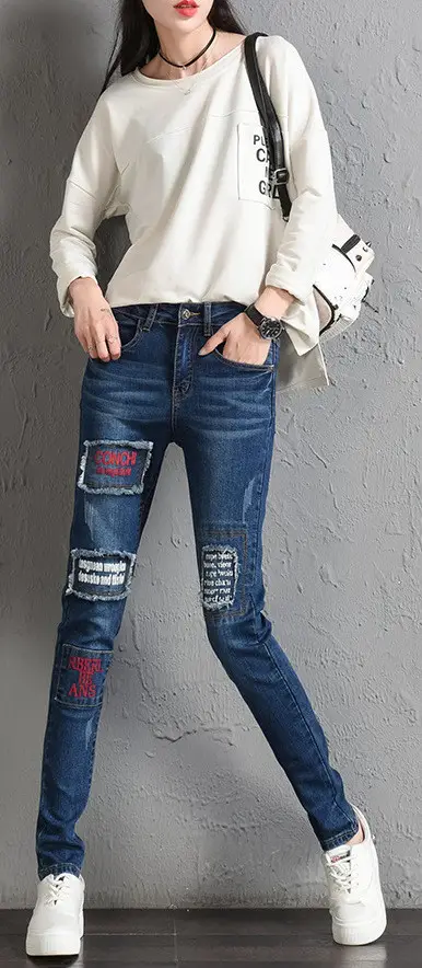 Стильные женские стрейчевые джинсы ...