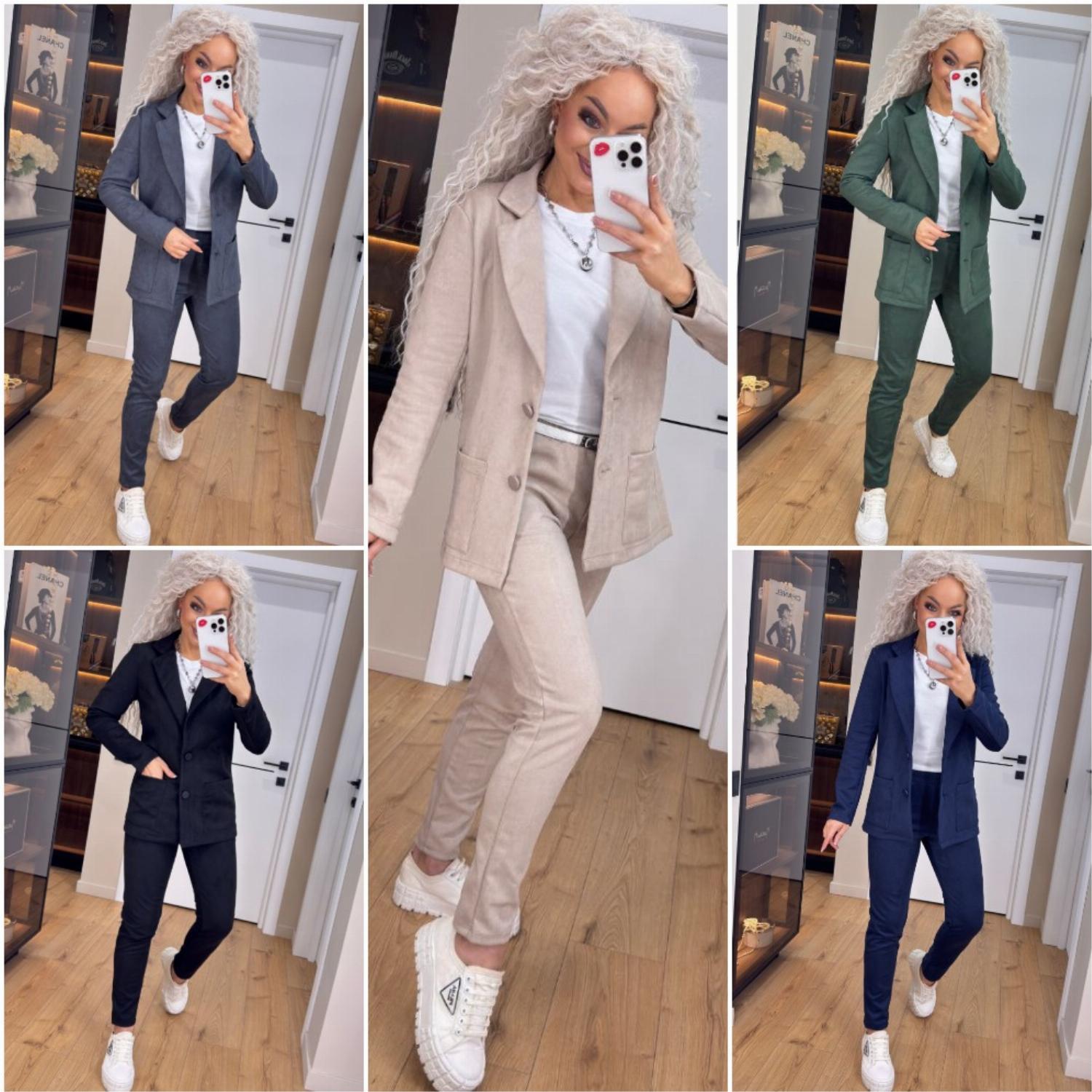 Костюм женский замшевый с пиджаком  Милый дом