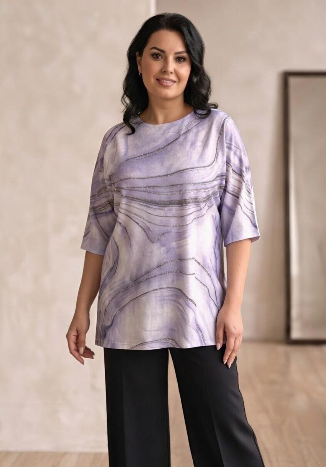 Стильна жіноча туніка з тонкого кашеміру 