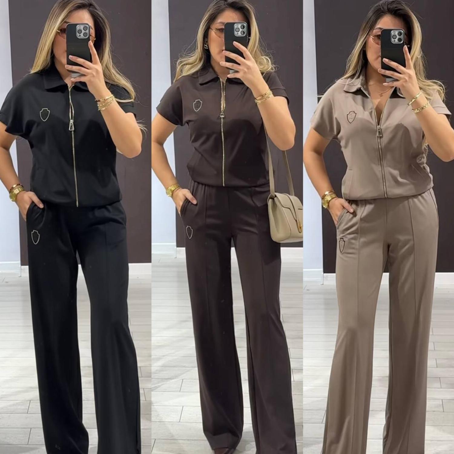 Трендовый женский прогулочный костю ...