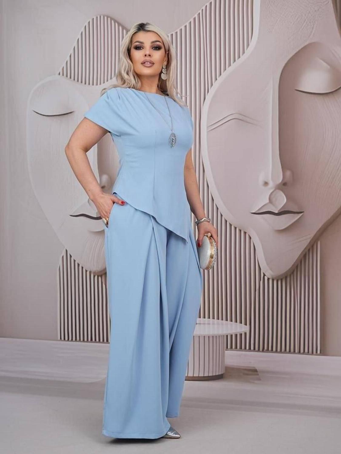 Вишуканий ошатний жіночий костюм-двійка кофта + шт ...