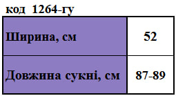 Таблица размеров